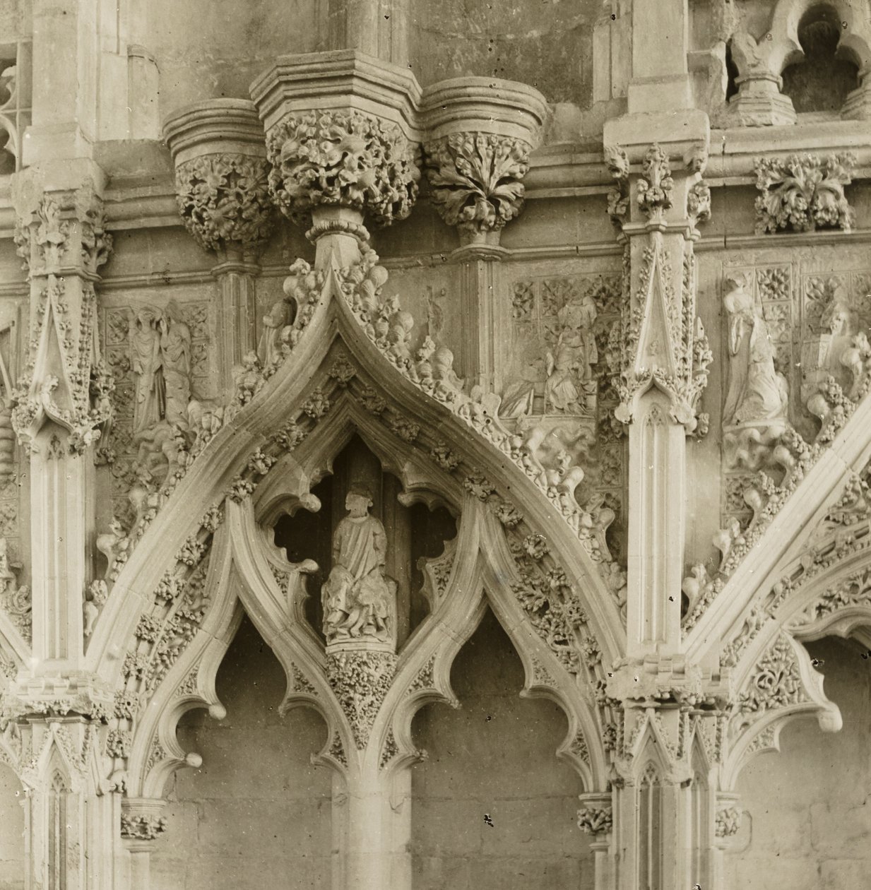 Ely-katedralen: Lady Chapel, detaljer af Frederick H. Evans