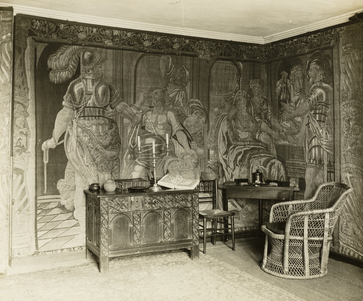 Kelmscott Manor: I gobelinsalen af Frederick H. Evans