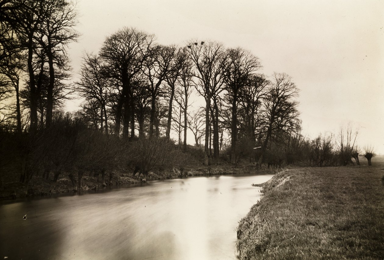 Kelmscott Manor: Themsen nær Manor af Frederick Henry Evans