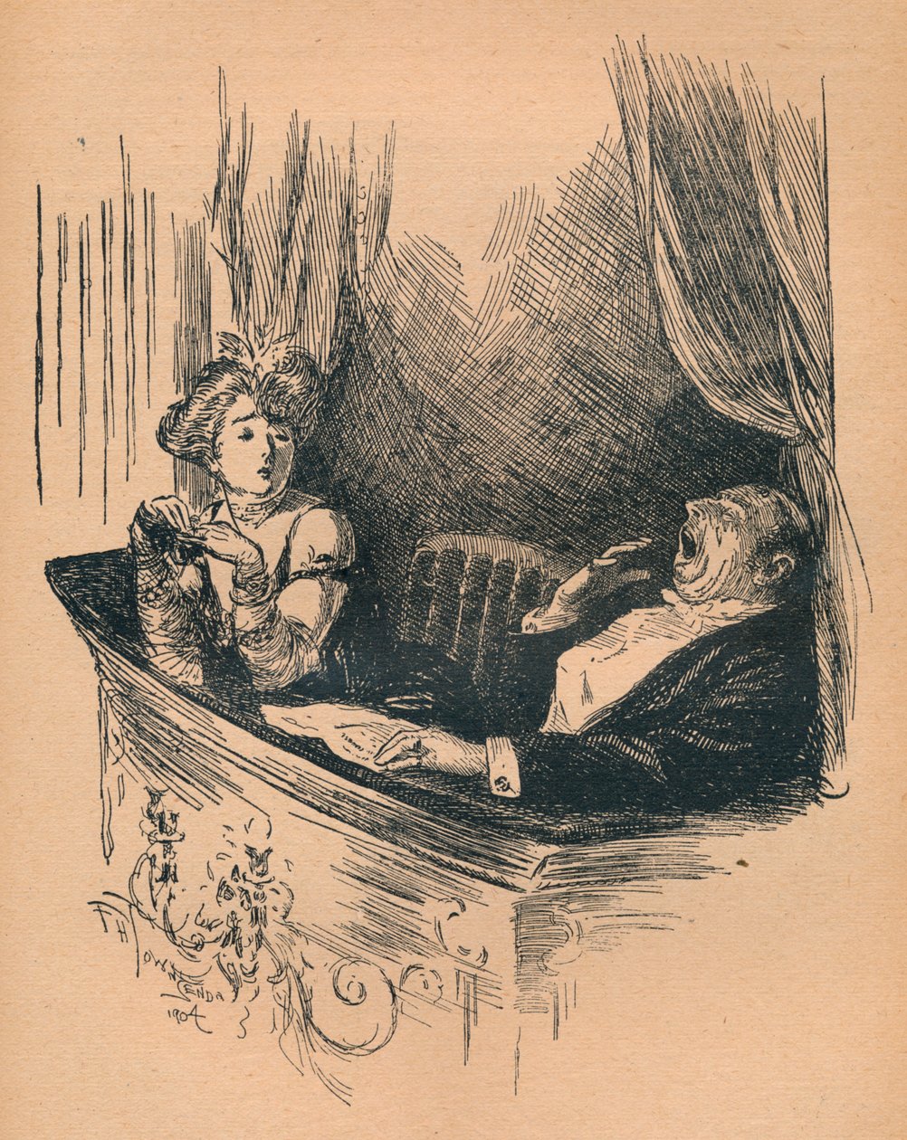 True Appreciation, overhørt på Teatret, 1904 af Frederick Henry Townsend