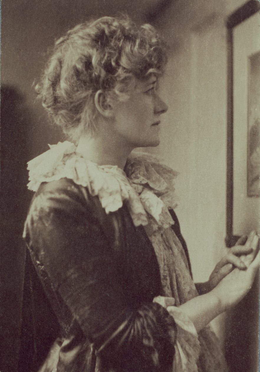 Portrætfotografi af Ellen Terry (1847-1928) af Frederick Hollyer (1837-1933) (sepiafoto) af Frederick Hollyer