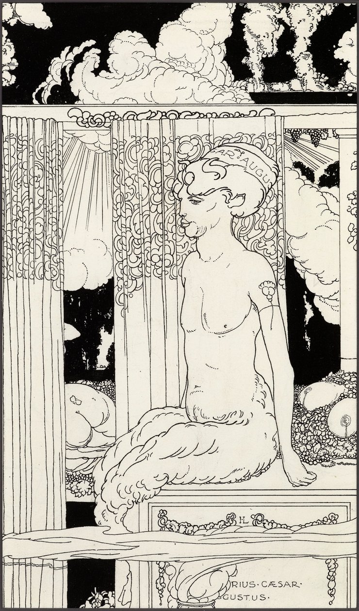 Guldfaunen Tiberius, c.1910 af Frederick Ilbery Lynch