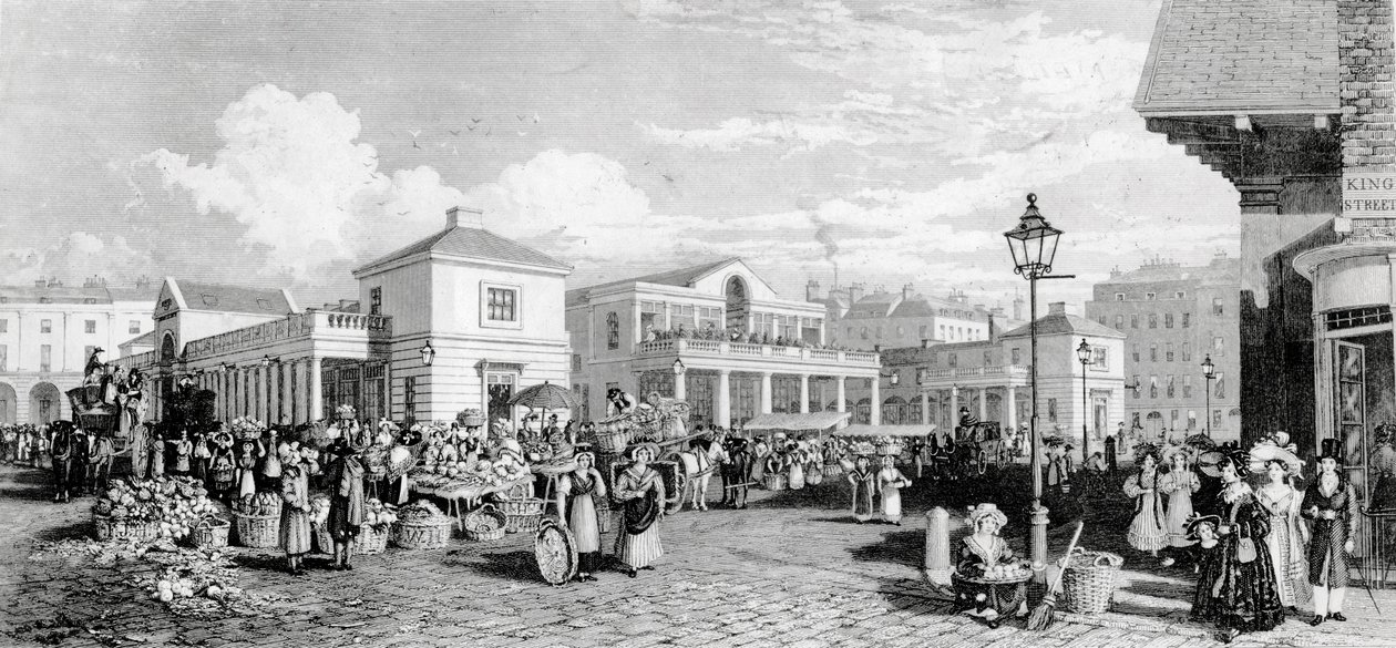 Covent Garden Market, 1832 af Frederick James Havell