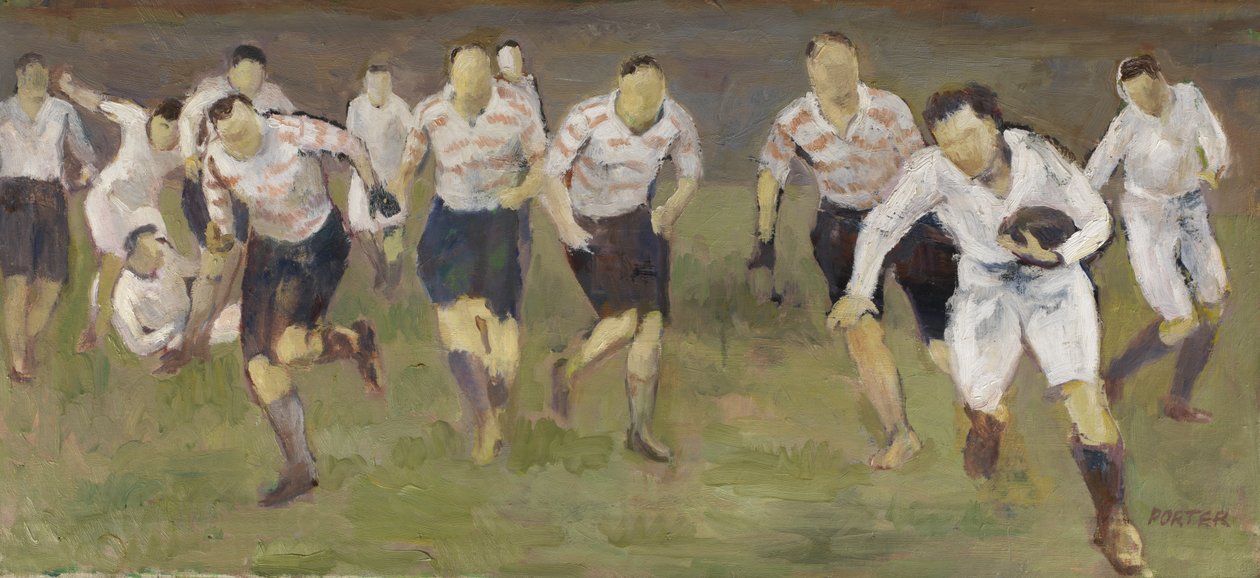 The Break-Away, ca. 1929 (olie på lærred) af Frederick James Porter