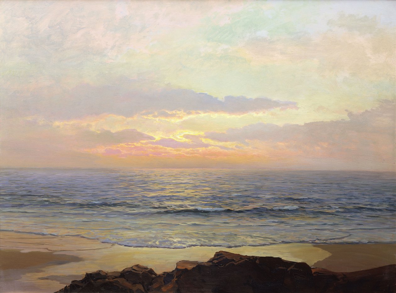 Rolig solnedgang af Frederick Judd Waugh