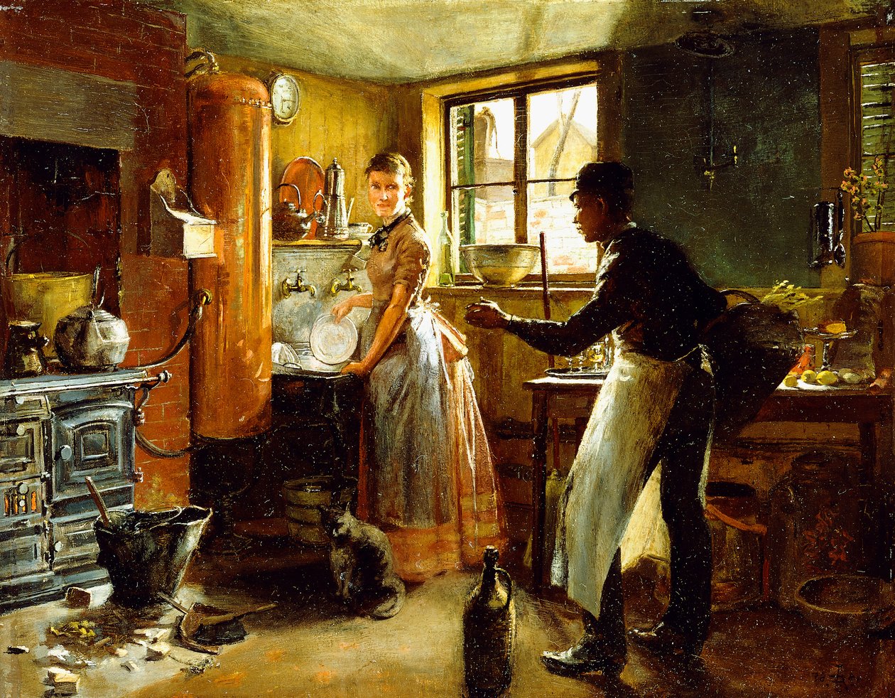 Under trapper, 1885 af Frederick Juengling