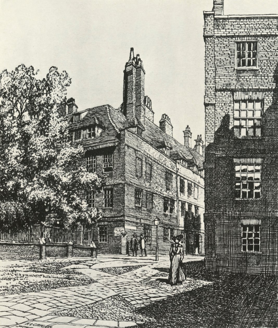 Cliffords Inn i City of London, 1903, 1934. af Frederick Landseer Maur Griggs