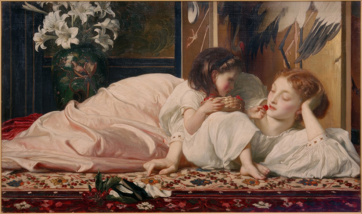 Mor med barn (kirsebær) af Frederick Lord Leighton