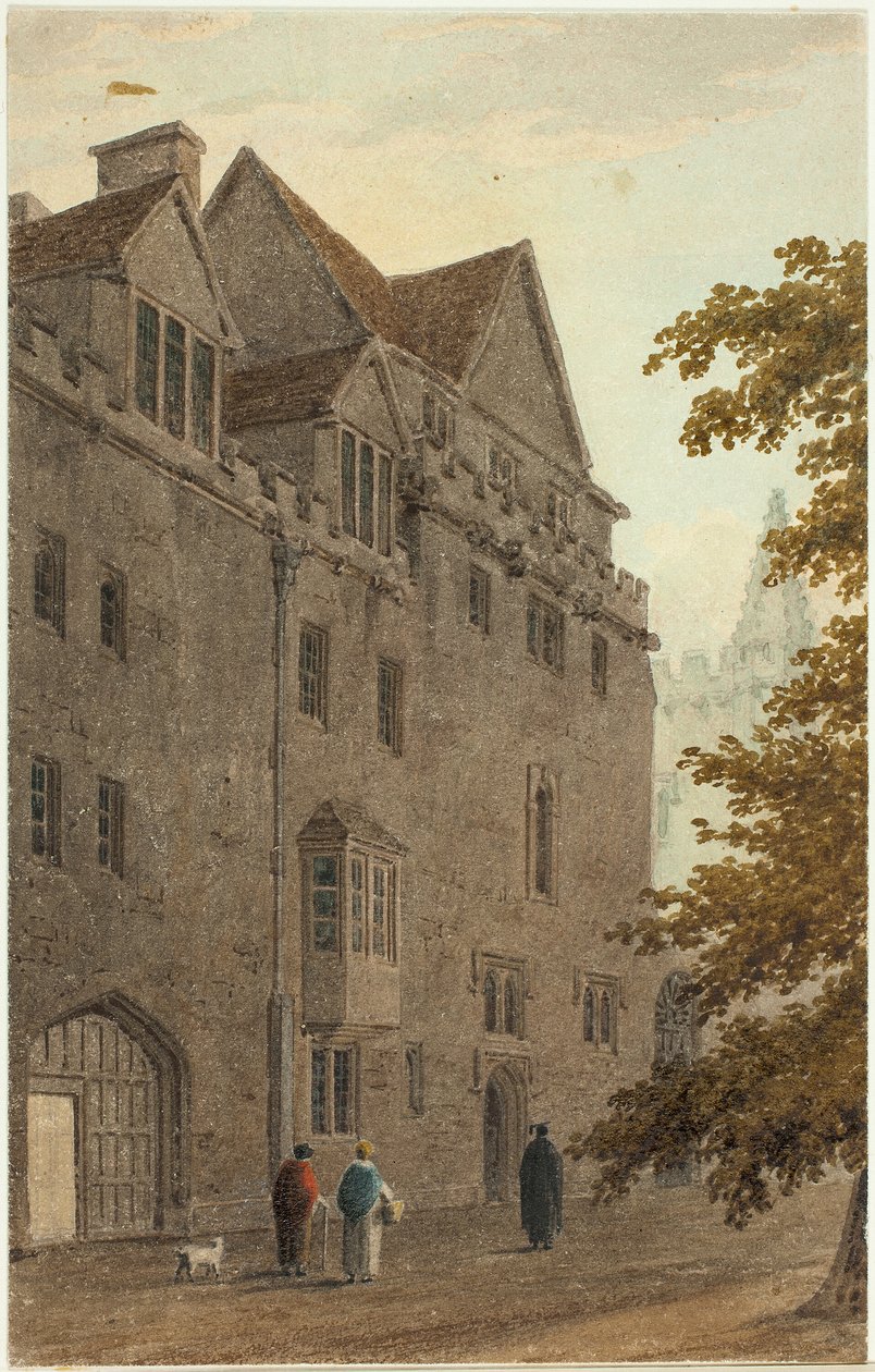 Gamle Magdalensal fra Grusgangen nedbrændt A.D. af Frederick Mackenzie