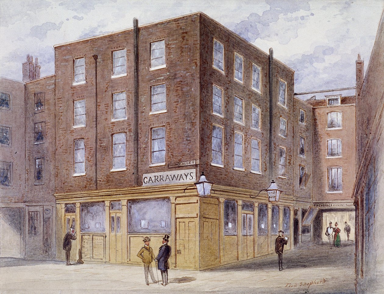 Change Alley, London, 1873 af Frederick Napoleon Shepherd