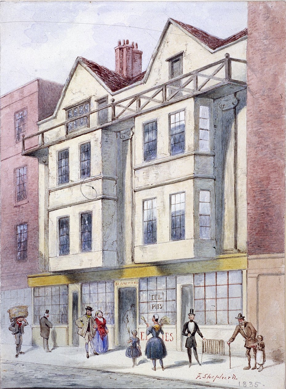 Fleet Street, London, 1835 af Frederick Napoleon Shepherd