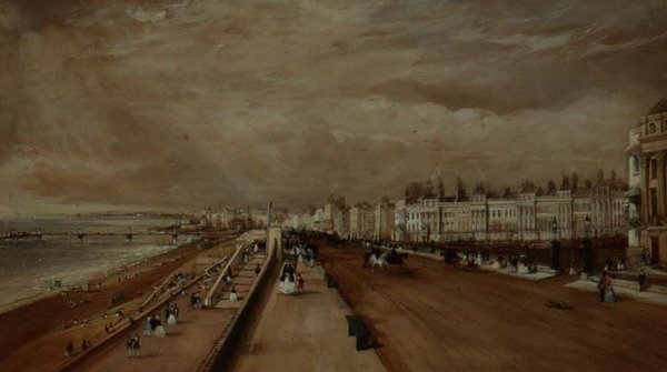 Strandpromenaden, Brighton af Frederick Nash