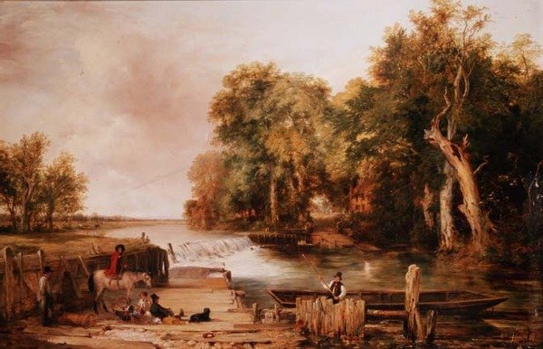 Venter på færgen af Frederick Richard Lee