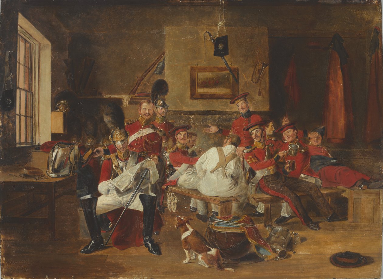 2. Livgarde, Vagtstue, 1828 ca af Frederick Richard Pickersgill