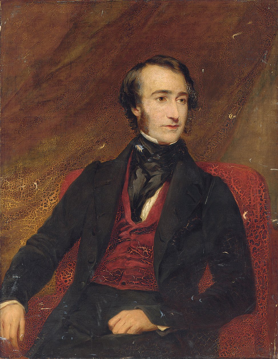 Portræt af Sir Edward Colebrooke, 1843 af Frederick Richard Say