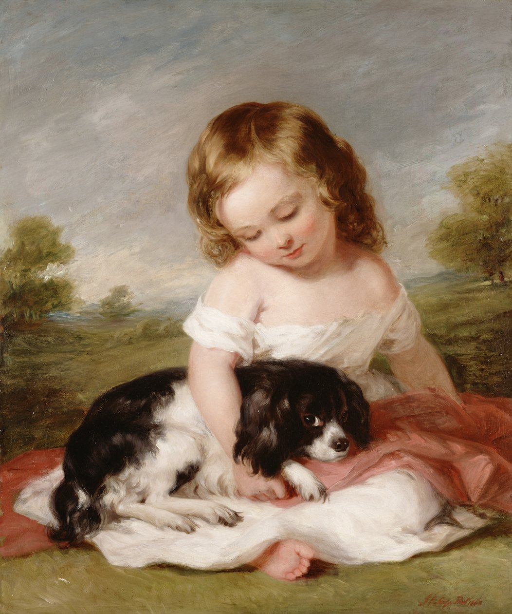 Portræt af Sir Henry M. Meysey-Thompson (1845-1929), 1. baron Knaresborough som dreng, 1860 af Frederick Richard Say