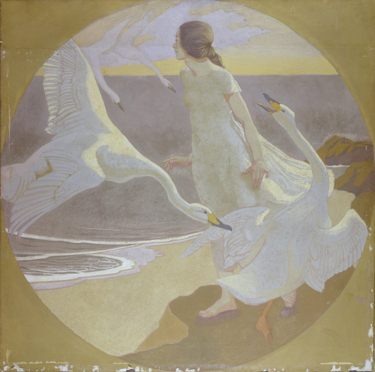 Illustration fra et eventyr (olie på lærred) af Frederick Samuel Beaumont