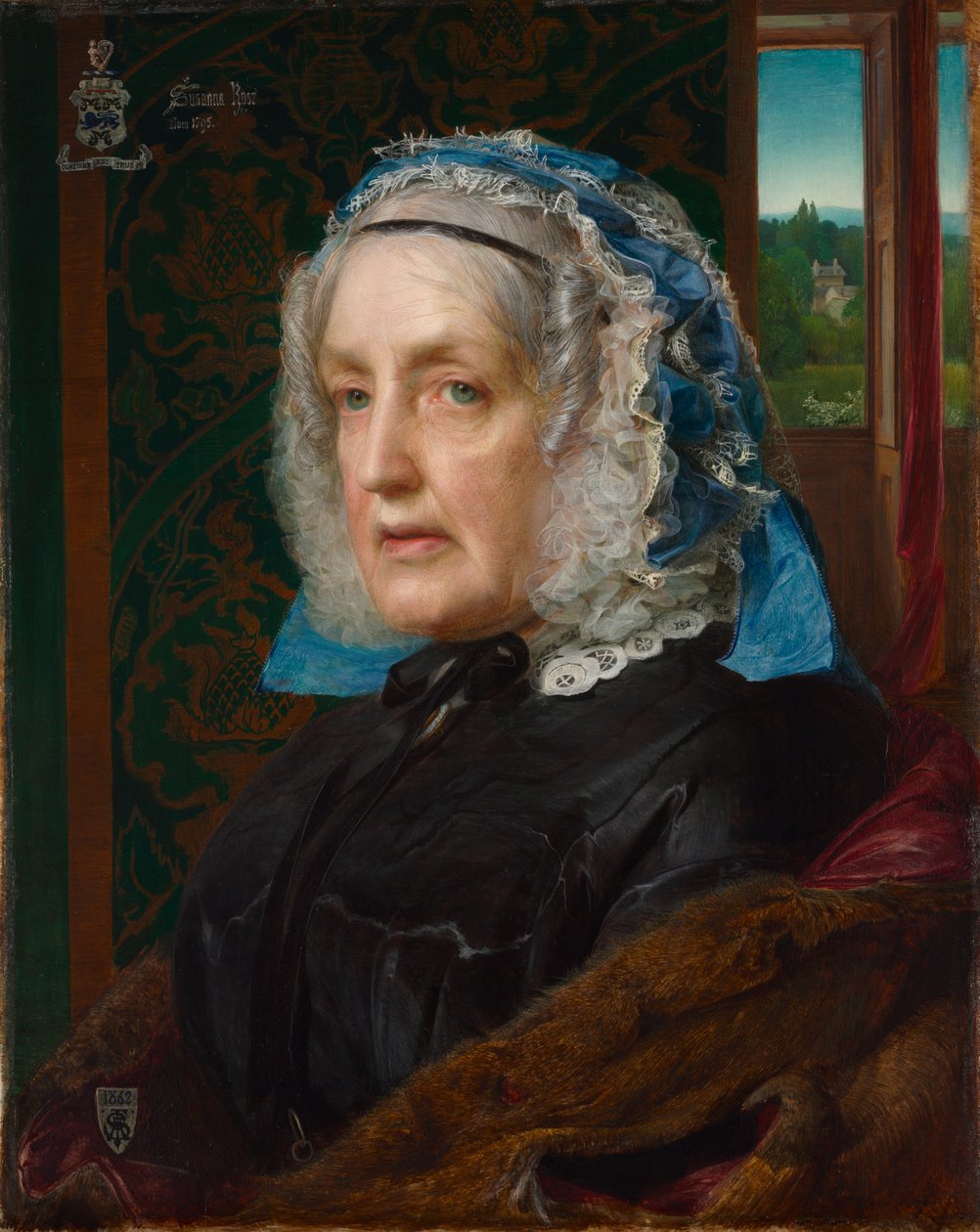Portræt af Susanna Rose af Frederick Sandys