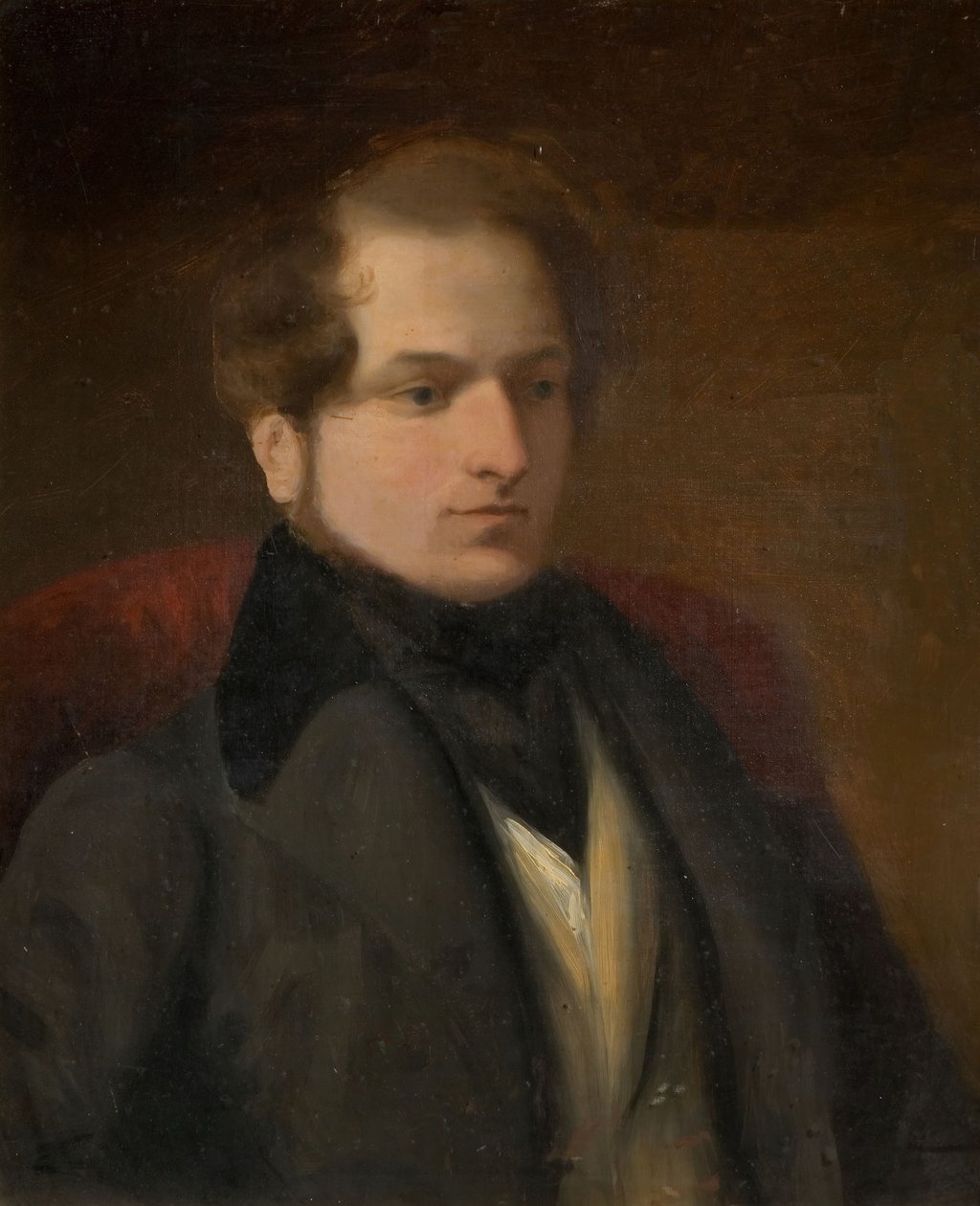 Portræt af Samuel Rostill Lines, begyndelsen af det 19. århundrede. af Frederick Thomas Lines