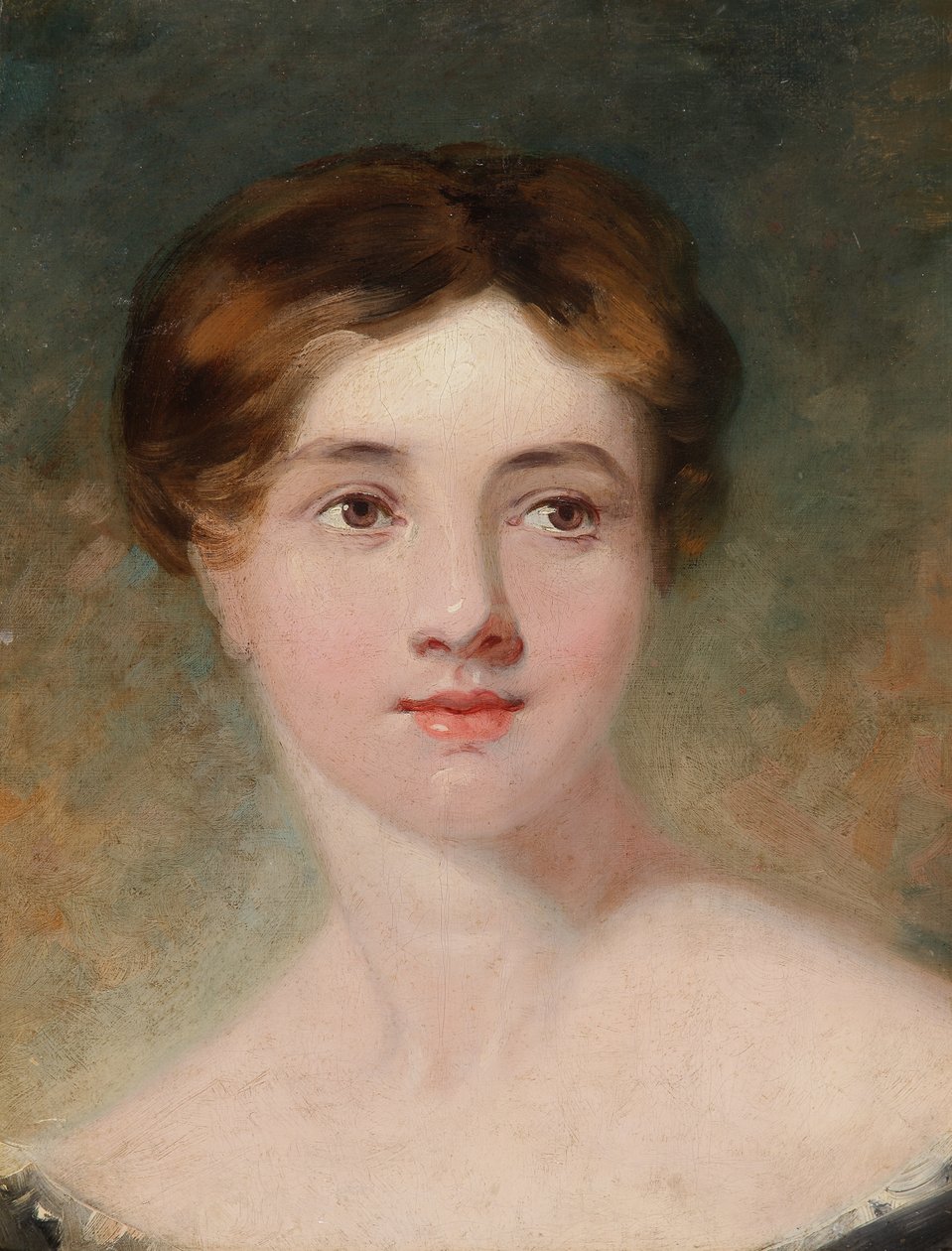 Portræt af en kvinde af Frederick Thomas Lines