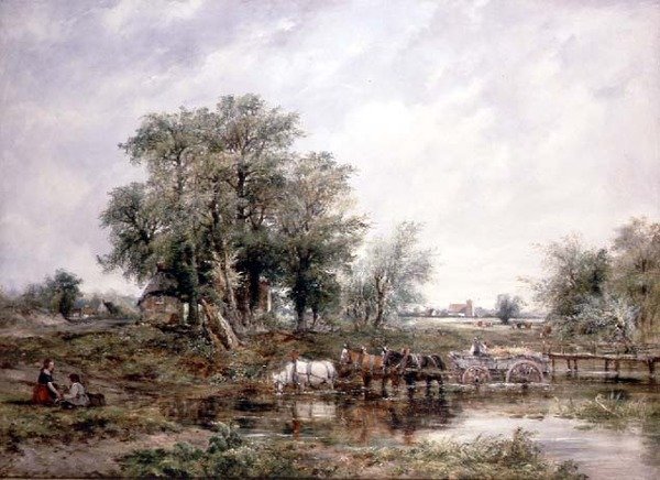 Et Suffolk Landskab af Frederick Waters Watts