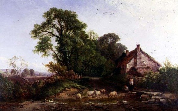 I nærheden af Dedham, Essex af Frederick Waters Watts
