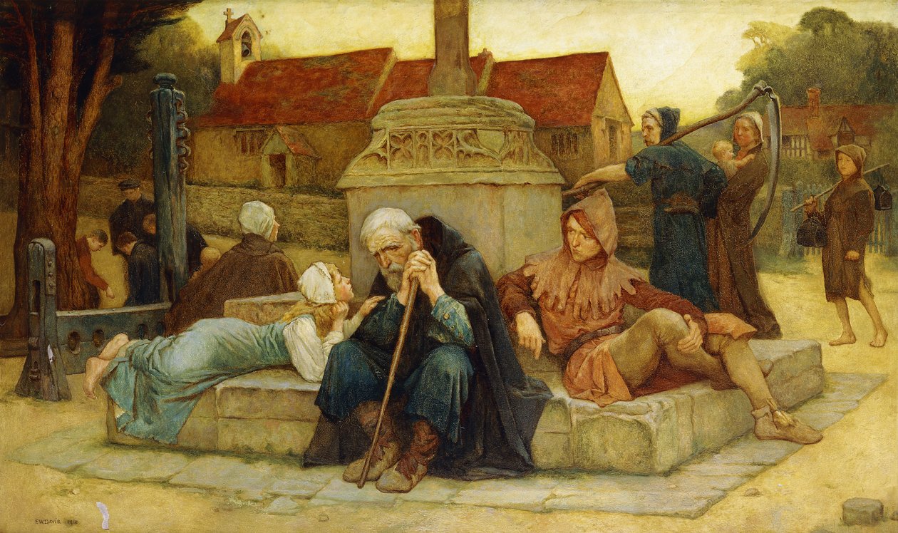 Udgangsforbuddet sætter gang i afskedsdagen, 1912 af Frederick William Davis