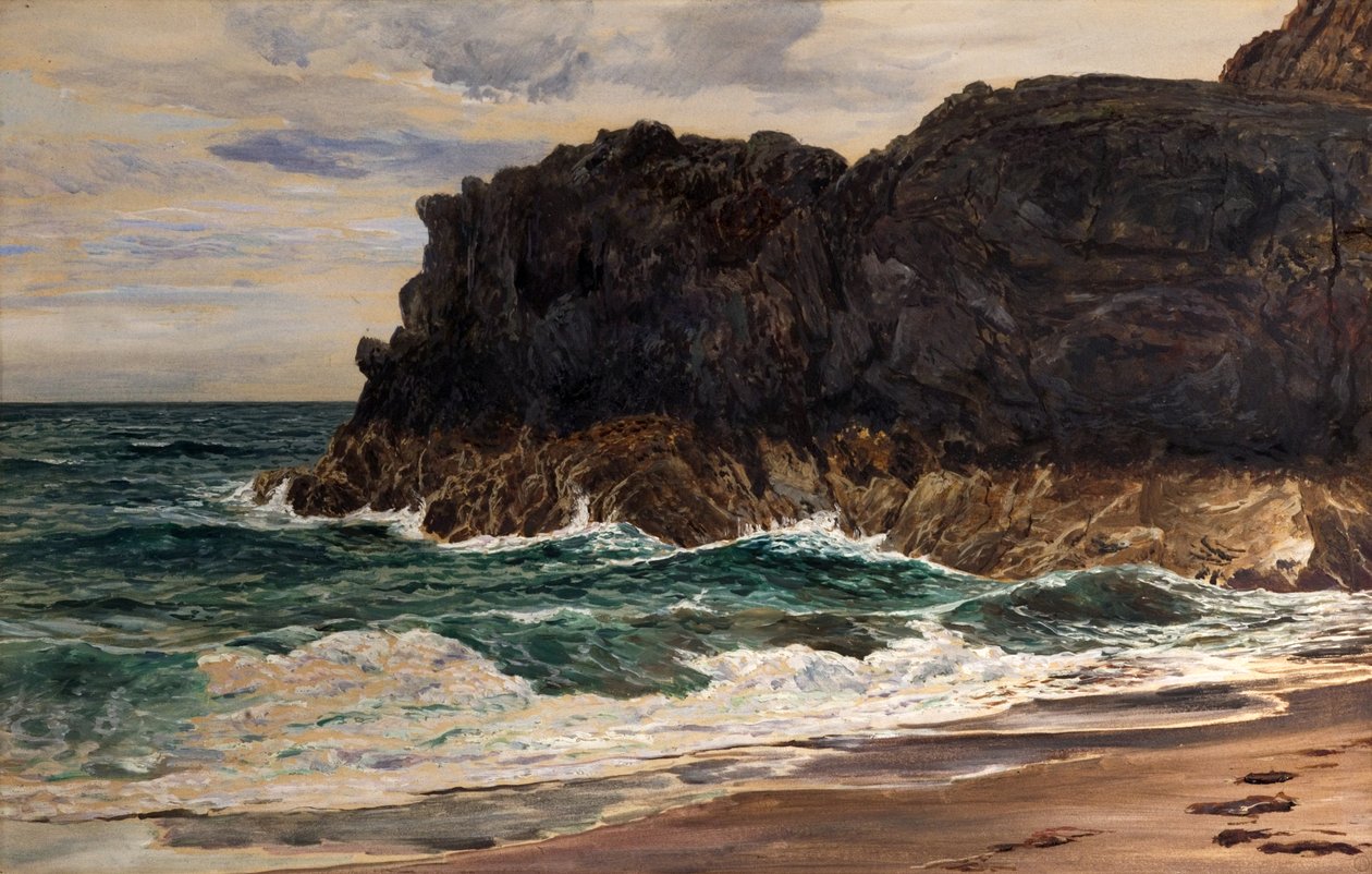 Lighthouse Rock, Llanddwyn, North Wales af Frederick William Hayes