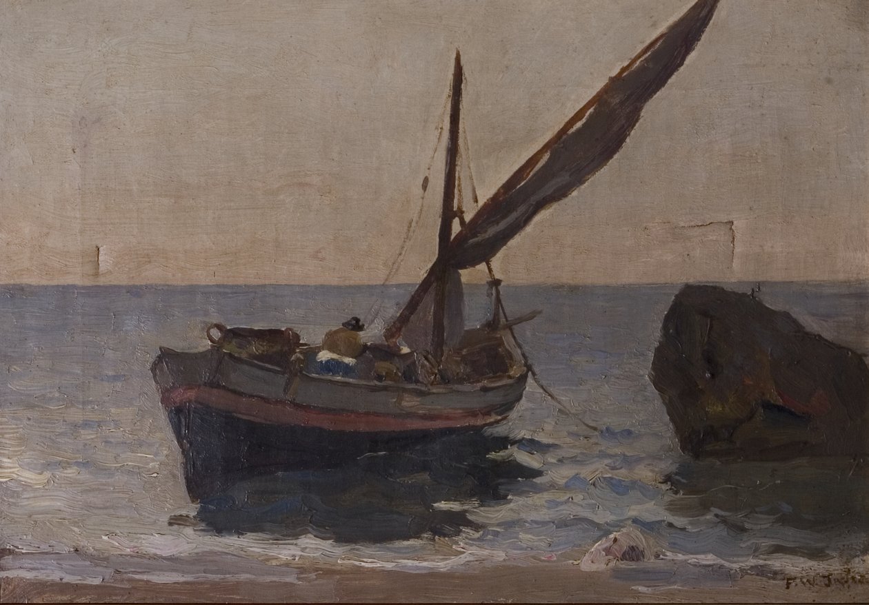 Boats on the Shore, begyndelsen af det 20. århundrede af Frederick William Jackson