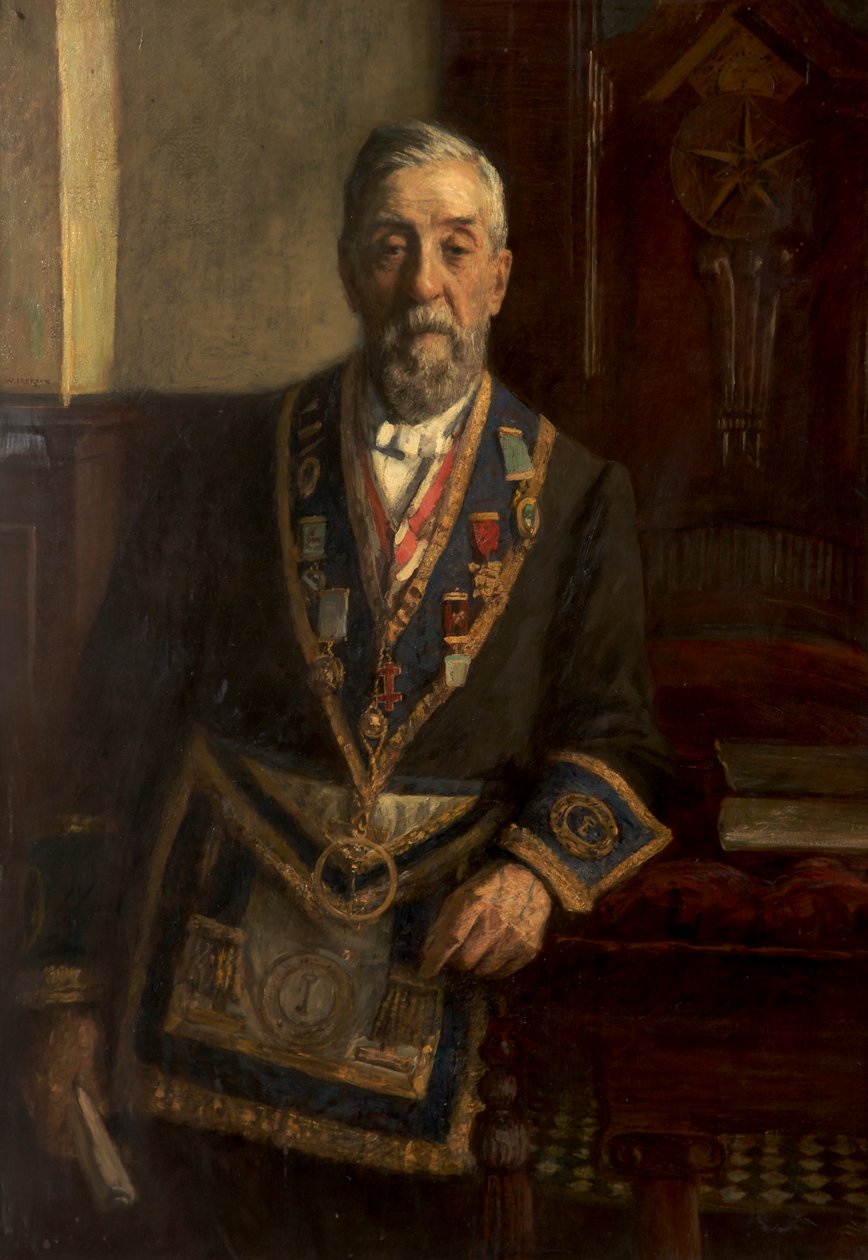 Portræt af Henry Lees Hollingworth (olie på lærred) af Frederick William Jackson