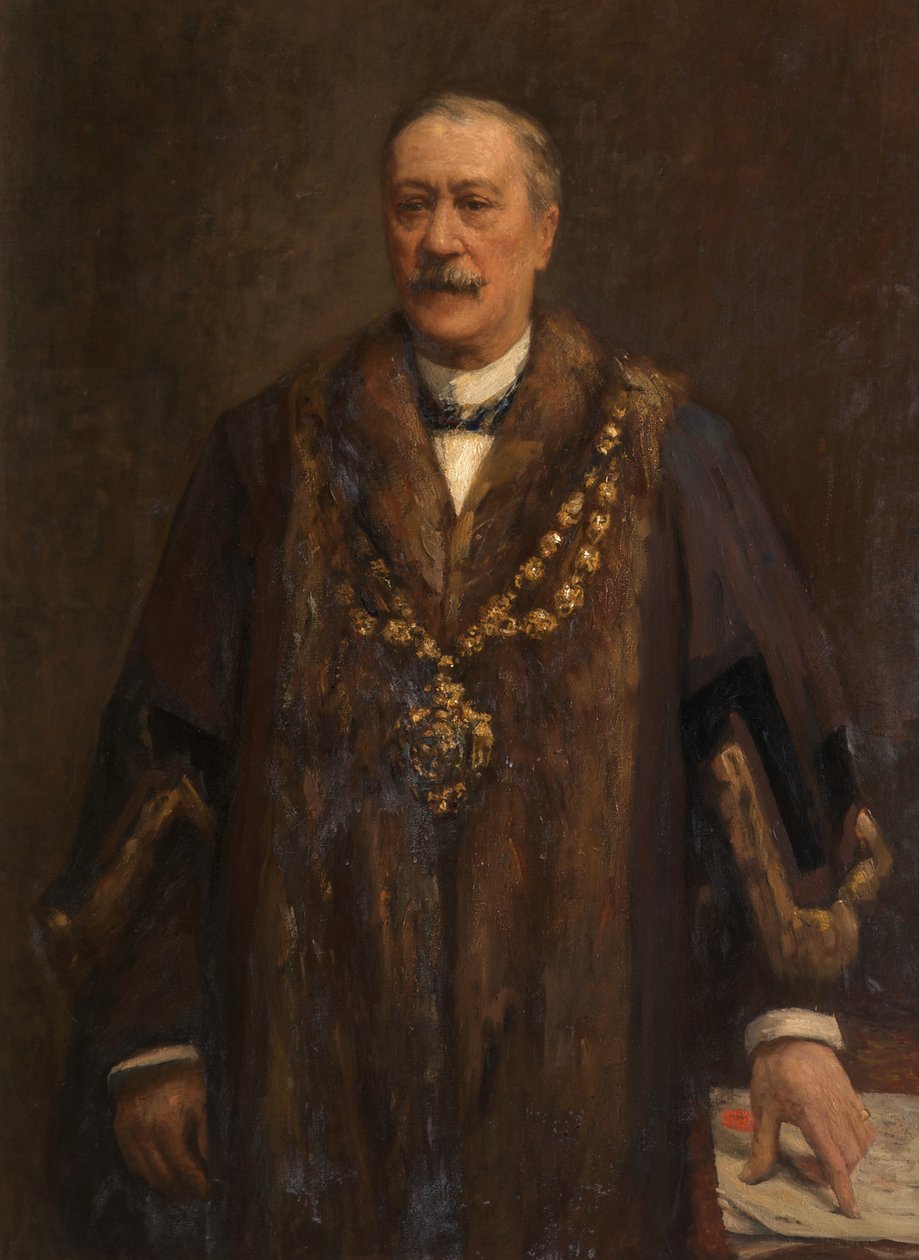 Portræt af James Yates, ca. 1880-82 (Olie på lærred) af Frederick William Jackson