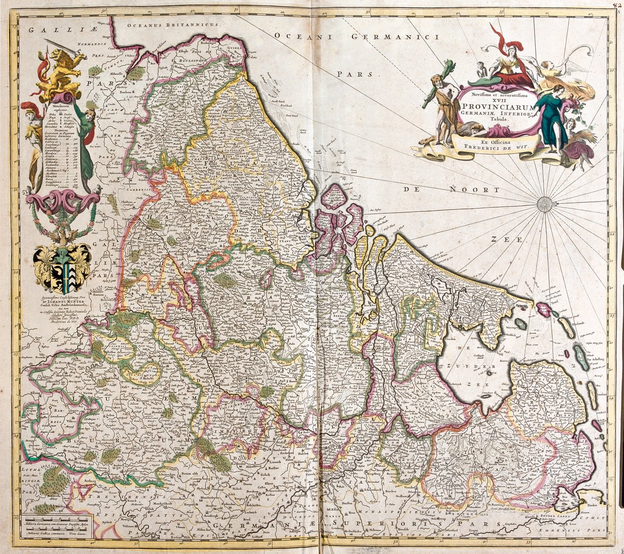 Belgien, Holland, Luxembourg, N af Frederick de Wit