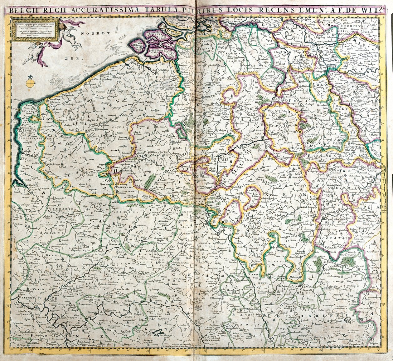 Belgien, Luxembourg, N af Frederick de Wit
