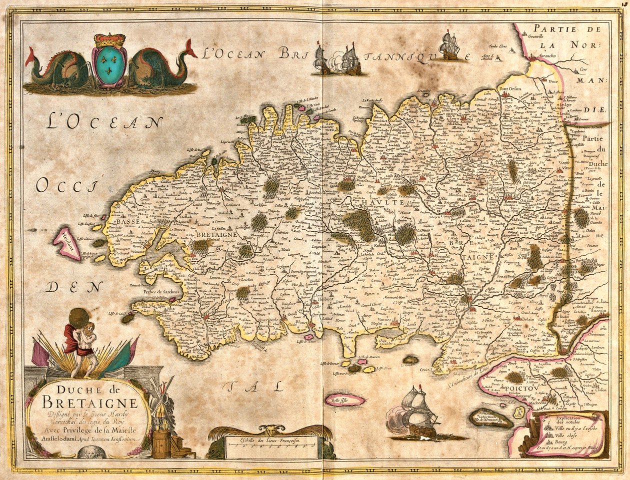 Bretagne, Frankrig af Frederick de Wit