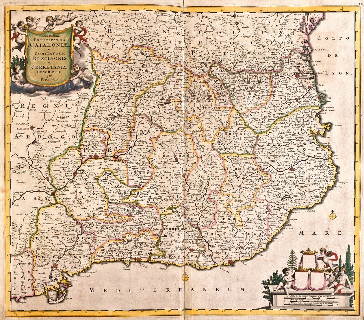 Catalonien, Spanien af Frederick de Wit