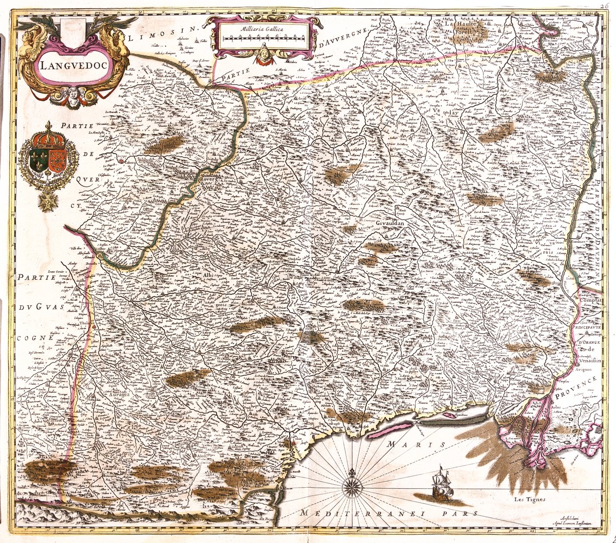 Languedoc, Frankrig af Frederick de Wit