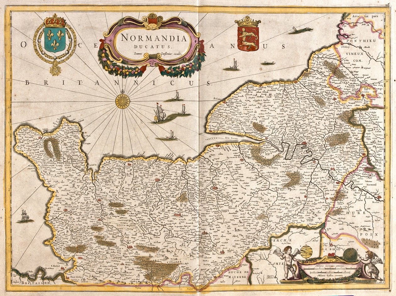 Normandiet, Frankrig af Frederick de Wit