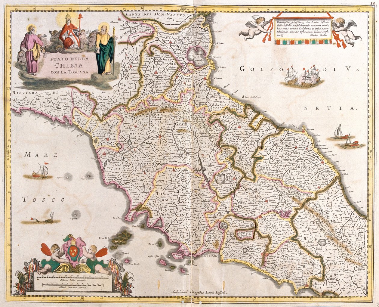 Toscana, Romagna, Umbrien, Marche, Lazio, Abruzzo, Italien af Frederick de Wit