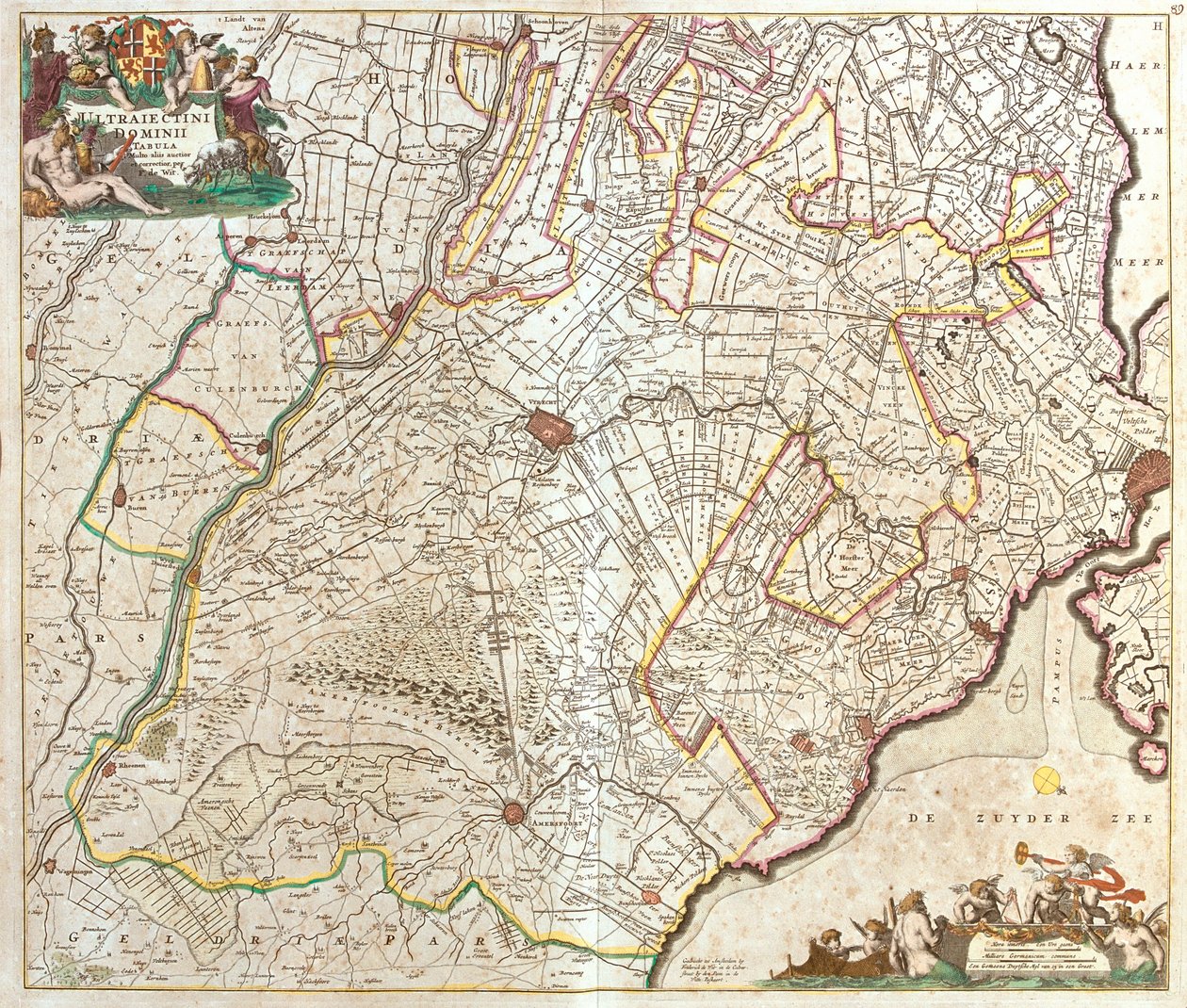 Utrecht, Nordholland, Limburg, Gelderland, Holland af Frederick de Wit