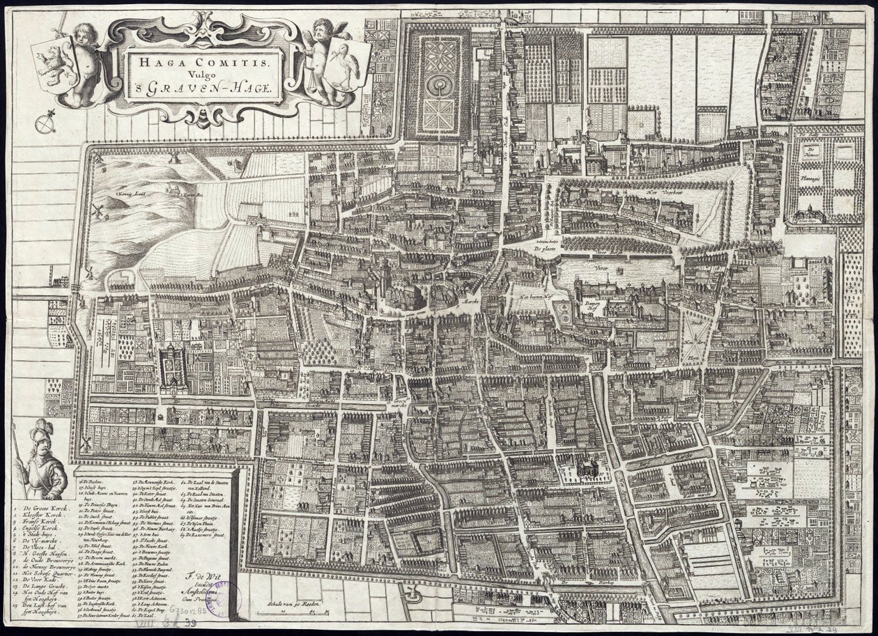 Haaggreven, Graven-Hages vulgære aftryk Amsterdam af Frederick de Wit