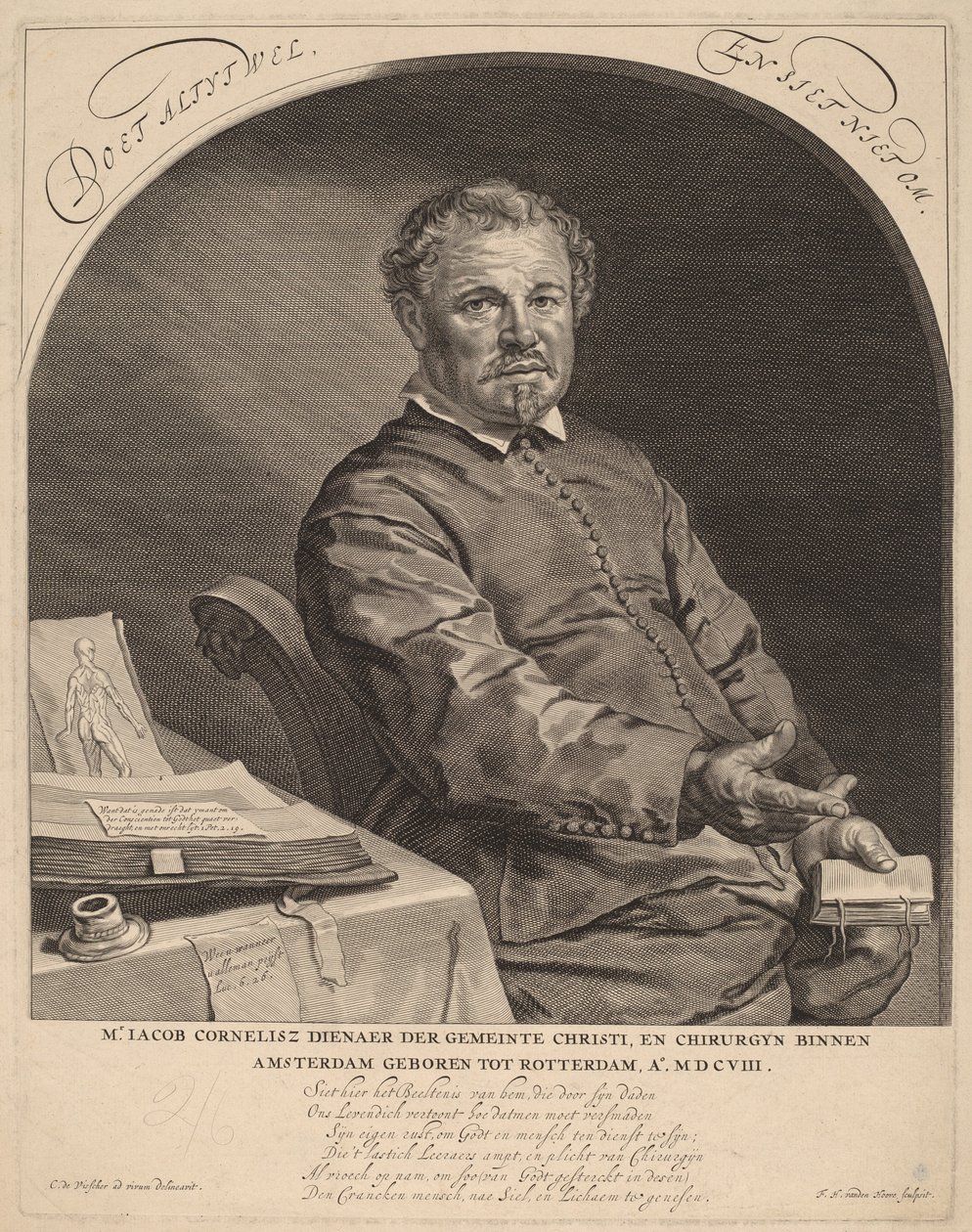Jacob Cornelius af Frederik Hendrik van den Hove after Cornelis Visscher