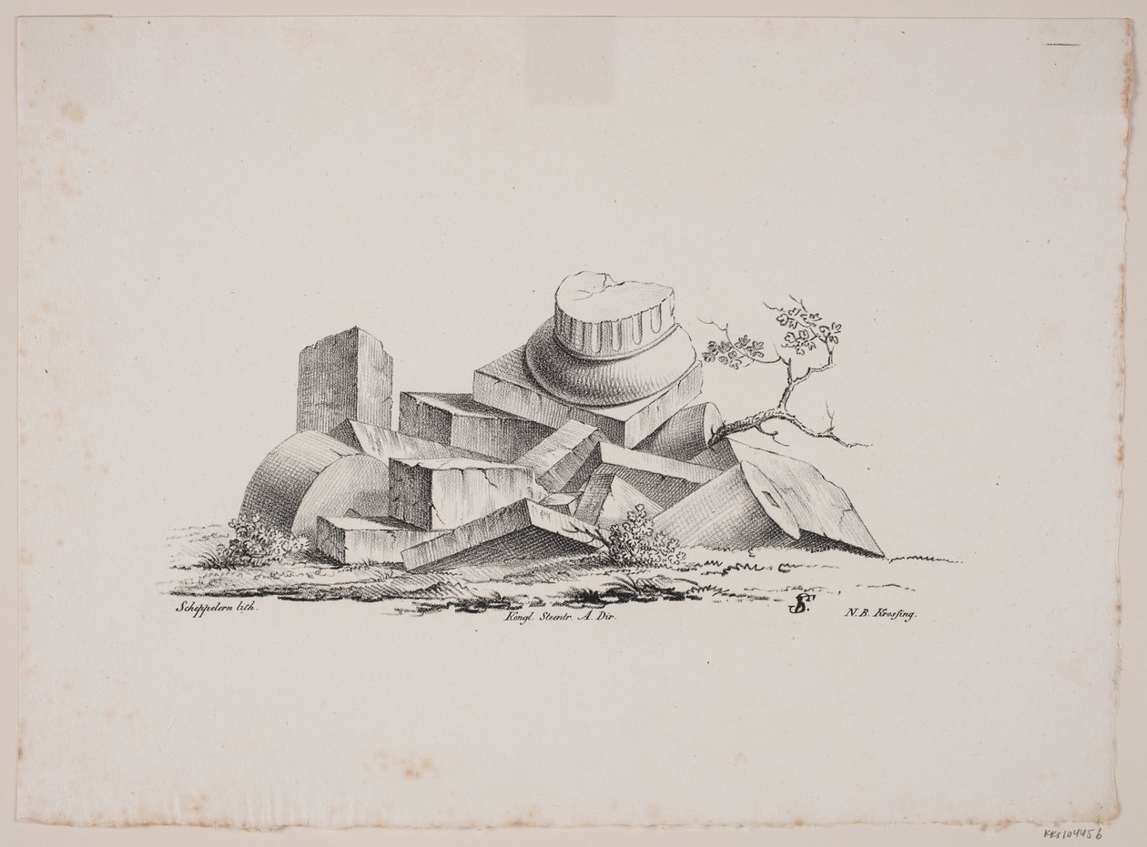 Arkitektonisk motiv af Frederik Schepelern
