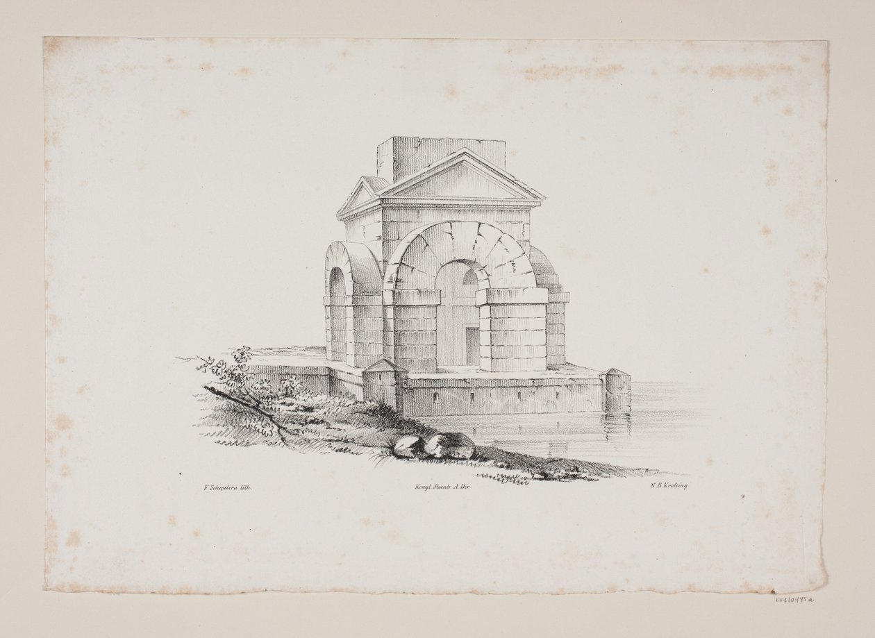 Arkitektonisk motiv af Frederik Schepelern