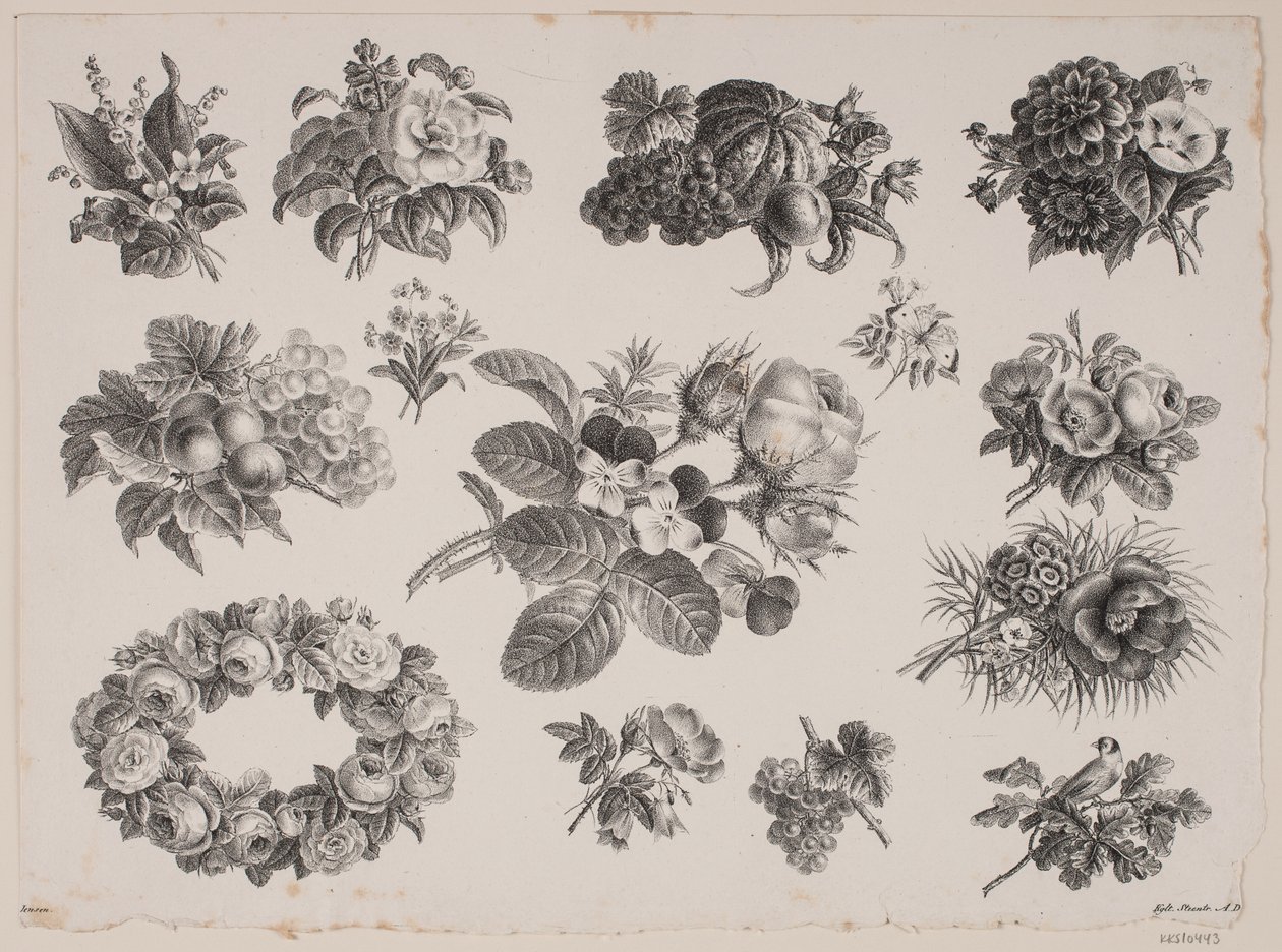 Blomstermotiver af Frederik Schepelern