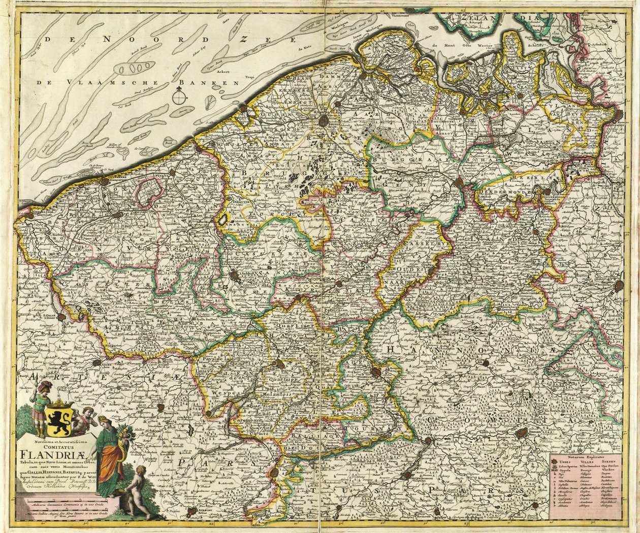 Novissima et Accuratissima Comiatus Flandriæ af Frederik de Wit