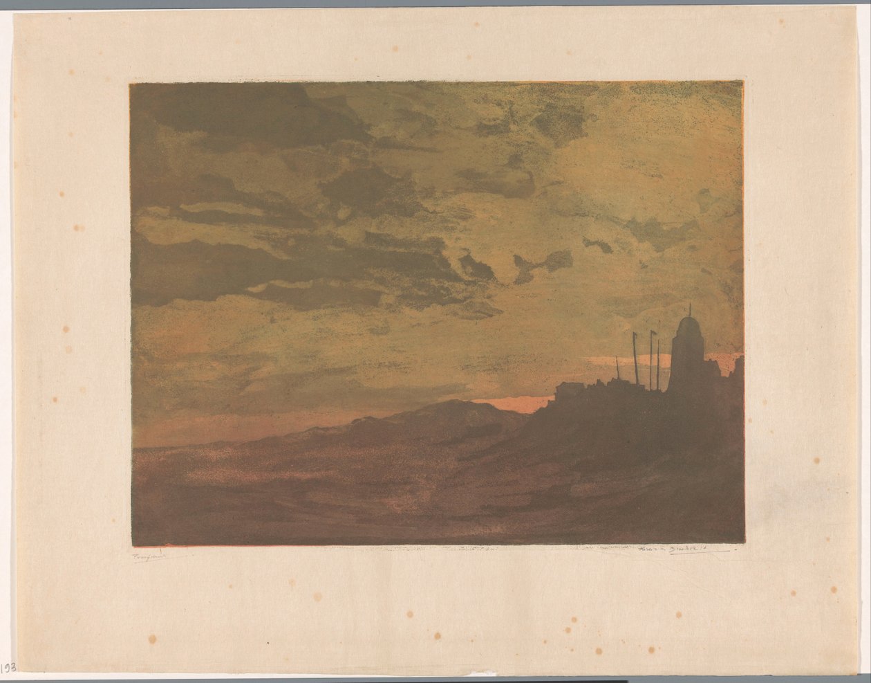 Katwijk aan Zee om natten af Frederika Henriëtte Broeksmit (signed by artist)