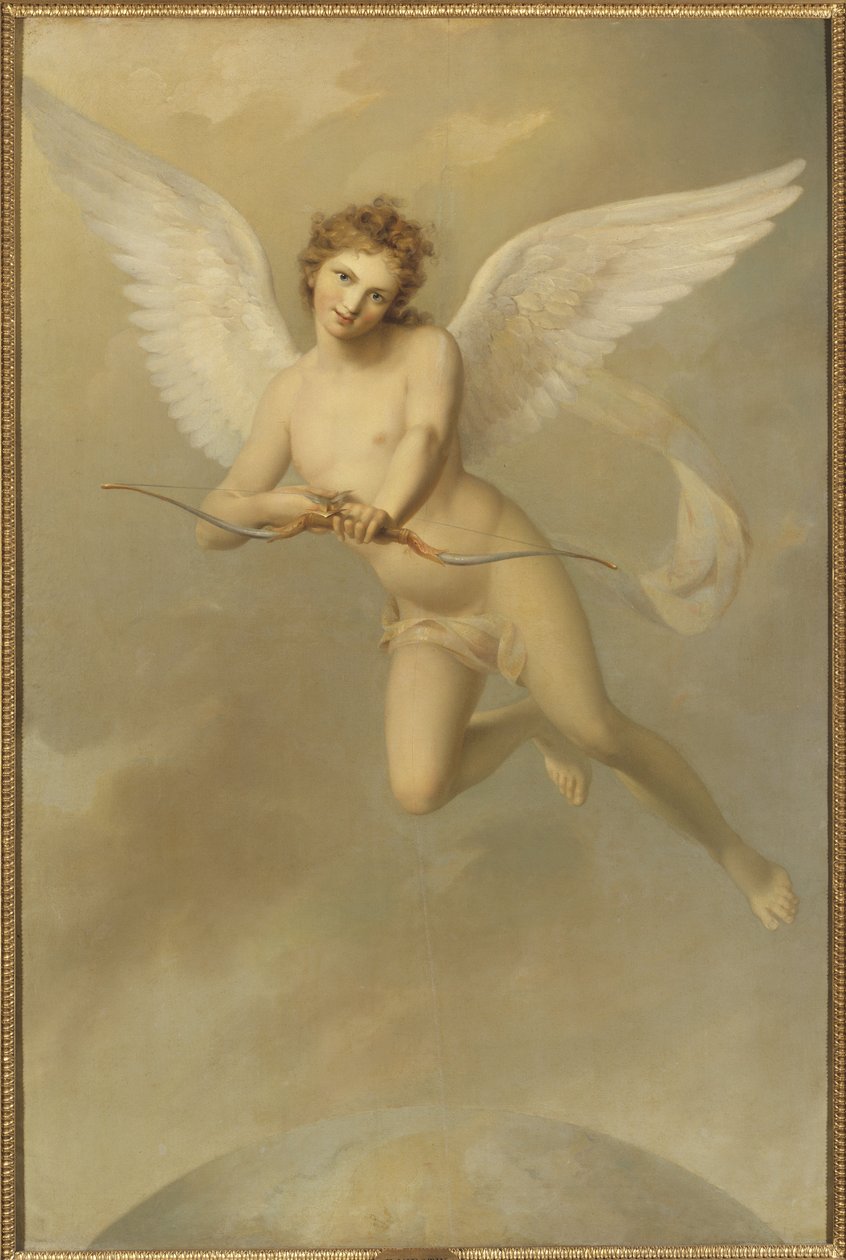 Cupidon - Amor, af Westin, Fredric (1782-1862). Olie på lærred af Fredric Westin