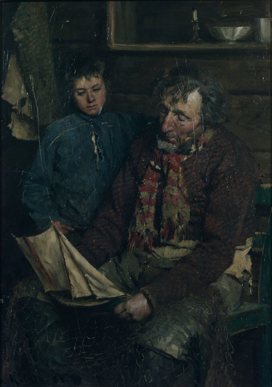 Fisker og hans søn af Fredrik Kolstoe