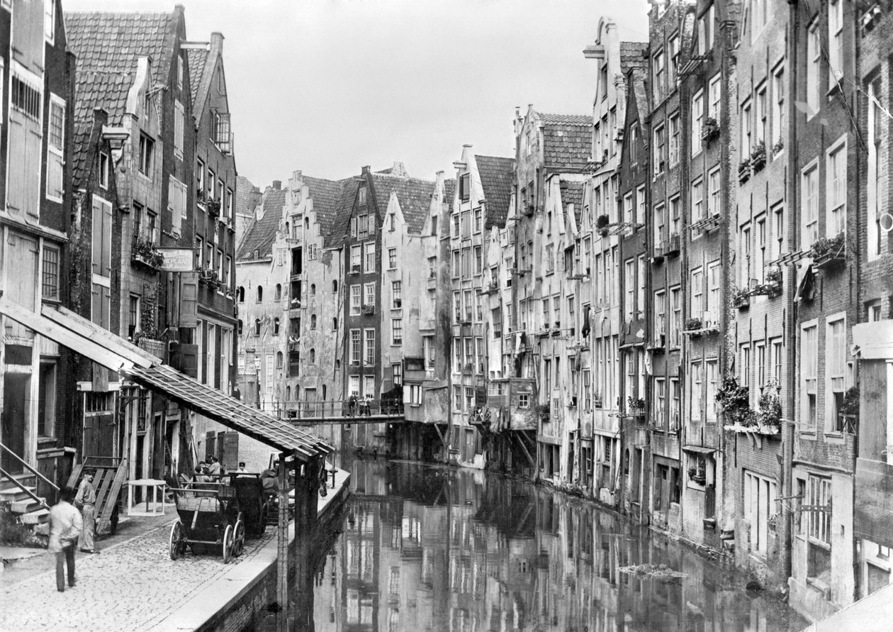 Achterburgwal, Amsterdam, begyndelsen af det 20. århundrede af French Photographer