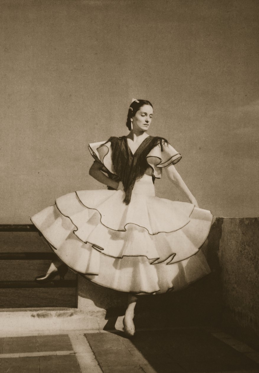 Ana Ricarda, fra Grand Ballet de Monte-Carlo, 1949 (fotogravering) af French Photographer